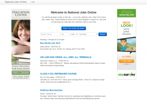 national jobs online screenshot